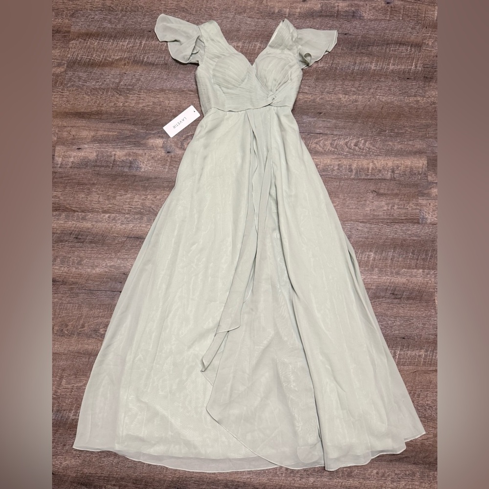 New with tags size 4 La Vetir Long Chiffon Bridesmaid Dress